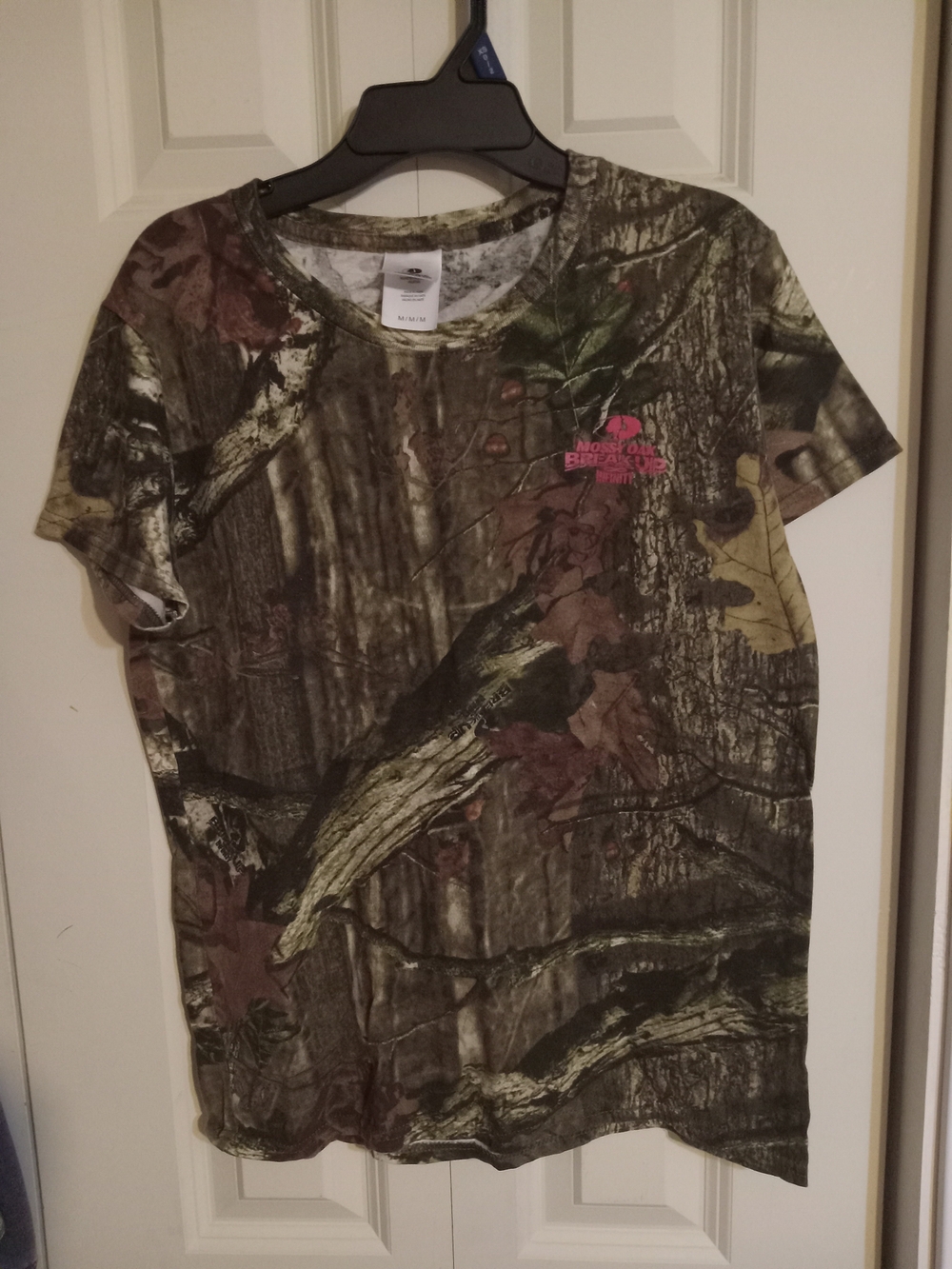 Mossy Oak Break-Up Infinity Camo Tee with Pink Accent